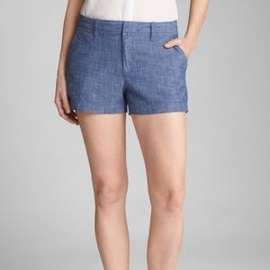 Gap Mid Rise Chambray City Shorts Size 14